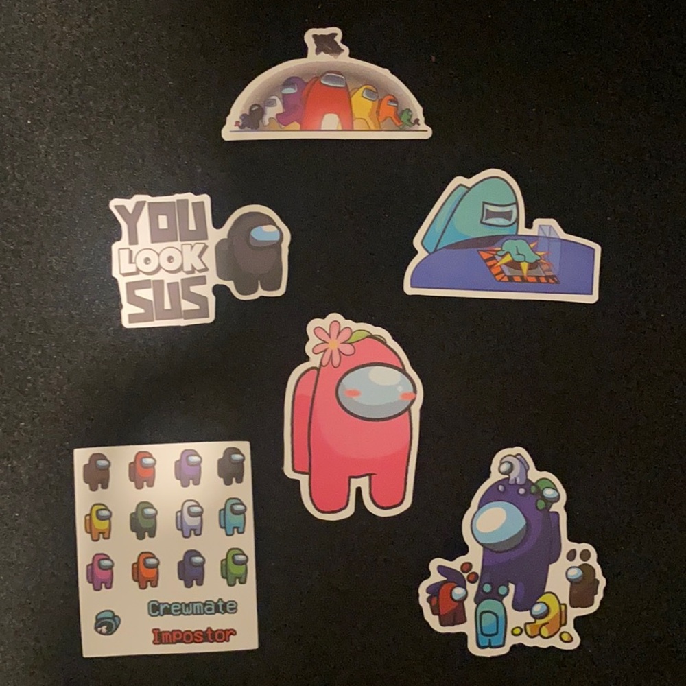 Among Us Sticker Pack Qty 6